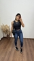 Blusa Cropped Poliamida Regata Nadador Atenas Preto - comprar online