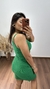 Vestido Canelado Ribana Alça Curto Manuela Verde Bandeira na internet