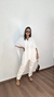 Blusa Conjunto Top Bata Capa Boho Chic Assimétrica Multiformas Suzane Off White - comprar online