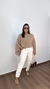 Blusa Conjunto Top Bata Capa Boho Chic Assimétrica Multiformas Suzane Cáqui - Menta Pimenta Rosa - Loja de roupas femininas - estilo - Moda básica - atemporal - estilosa