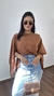 Blusa Conjunto Top Bata Capa Boho Chic Assimétrica Multiformas Suzane Marrom - Menta Pimenta Rosa - Loja de roupas femininas - estilo - Moda básica - atemporal - estilosa