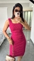 Vestido Canelado Ribana Midi Tubinho Decote Quadrado Carol Pink - Menta Pimenta Rosa - Loja de roupas femininas - estilo - Moda básica - atemporal - estilosa