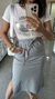 T-shirt Tee Camiseta Viscolycra Slim Babylook Califórnia Off White - loja online