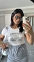 T-shirt Tee Camiseta Viscolycra Slim Babylook Califórnia Off White - comprar online