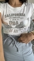 T-shirt Tee Camiseta Viscolycra Slim Babylook Califórnia Off White na internet