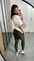 Calça Skinny Legging Poliamida Luana Verde Militar - Menta Pimenta Rosa - Loja de roupas femininas - estilo - Moda básica - atemporal - estilosa