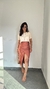 T-shirt Tee Cropped Viscolycra Vogue Metalizado Nude - Menta Pimenta Rosa - Loja de roupas femininas - estilo - Moda básica - atemporal - estilosa