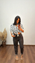 Camisa Viscose Alongada Over Yasmin Estampada Vaca Vaquinha Branco - Menta Pimenta Rosa - Loja de roupas femininas - estilo - Moda básica - atemporal - estilosa