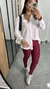 Calça Skinny Legging Poliamida Luana Marsala