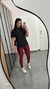 Calça Skinny Legging Poliamida Luana Marsala