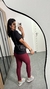 Calça Skinny Legging Poliamida Luana Marsala na internet