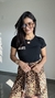 Imagem do T-shirt Tee Camiseta Viscolycra Eu Sou Filha Amada Escolhida Preta