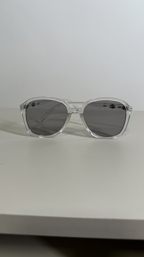 Óculos de Sol Redondo Acetato Lente Cinza