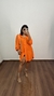 Vestido Chemise Camisa Camisão Viscose Ariela Laranja - comprar online
