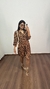 Vestido Chemise Camisa Camisão Viscose Ariela Onça