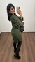Imagem do Vestido Chemise Camisa Camisão Viscose Ariela Verde Militar