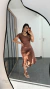 Vestido Canelado Ribana Longo Longuete Gola V Manga Curta Rebeca Marrom