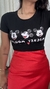 Tee T-shirt Camiseta Viscolycra Mickey Mouse Preta