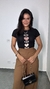 T-shirt Tee Camiseta Viscolycra Corações Diversos Preta
