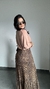 Blusa Viscolycra Alongada Decote Canoa Manga Média Solange Nude Chocolate - Menta Pimenta Rosa - Loja de roupas femininas - estilo - Moda básica - atemporal - estilosa