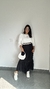 Imagem do Blusa Viscolycra Alongada Decote Canoa Manga Média Solange Off White