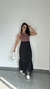 Imagem do Saia Longa Longuete Tule Forro Babado Natália Preta