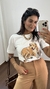 Tee T-shirt Camiseta Algodão Vira Lata Caramelo Off White - comprar online