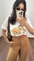 Tee T-shirt Camiseta Algodão Vira Lata Caramelo Off White