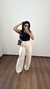 Calça Cintura Alta Pantalona Alfaiataria Filipa Off White na internet