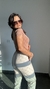 Calça Jogger Linho Cintura Alta Cordão Elástico Eduarda Cru/Off White na internet