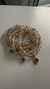 Pulseira Mix Pedraria Pingentes Dourado/Rose - comprar online