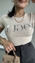 Imagem do T-shirt Tee Camiseta Viscolycra Vogue Metalizada Nude