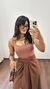Body Poliamida Regata Decote Quadrado Veneza Nude Chocolate - comprar online