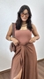Body Poliamida Regata Decote Quadrado Veneza Nude Chocolate - comprar online