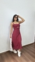 Vestido Midi Alça Zíper Bolsos Vazado Viscose Leona Marsala - Menta Pimenta Rosa - Loja de roupas femininas - estilo - Moda básica - atemporal - estilosa