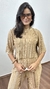 Imagem do Conjunto Plissado Cropped Calça Pantalona Zaira Gold Dourado