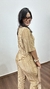 Conjunto Plissado Cropped Calça Pantalona Zaira Gold Dourado - Menta Pimenta Rosa - Loja de roupas femininas - estilo - Moda básica - atemporal - estilosa