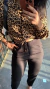 Camisa Blusa Cropped Visco Crepe Manga Longa Botões Onça - Menta Pimenta Rosa - Loja de roupas femininas - estilo - Moda básica - atemporal - estilosa
