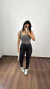 Imagem do Body Poliamida Regata Decote Quadrado Dubai Cinza Chumbo