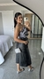 Saia Midi Corino Faixa Eloá Preta - loja online
