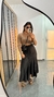 Imagem do Blusa Canelada Ribana Cropped Manga Longa Nude Chocolate