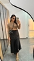 Blusa Canelada Ribana Cropped Manga Longa Nude Chocolate - comprar online