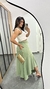 Blusa Canelada Ribana Cropped Regata Bicolor Verde Menta/ Off White na internet