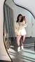 Camisa Manga Longa Crepe Alongada Valentina Nude - loja online