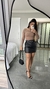 Blusa Canelada Ribana Manga Longa Recortes Jasmine Nude Chocolate - loja online