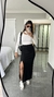 Blusa Canelada Ribana Manga Longa Recortes Jasmine Off White na internet
