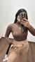 Body Poliamida Manga Longa Segunda Pele Gola Alta Londres Marrom - comprar online
