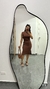 Vestido Canelado Ribana Midi Meia Manga Muscle Vanessa Marrom na internet