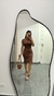 Vestido Canelado Ribana Midi Meia Manga Muscle Vanessa Marrom - Menta Pimenta Rosa - Loja de roupas femininas - estilo - Moda básica - atemporal - estilosa