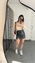 Blusa Cropped Manga Longa Gola Alta Ribana Listrada Nude na internet